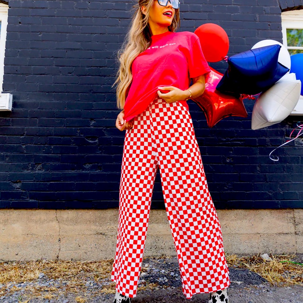 Checkered Pants
